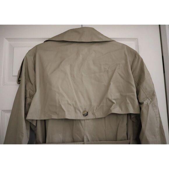 Banana Republic 569732-00 Women Petite Sz XL Tan Classic Twill Trench Coat - Picture 5 of 16